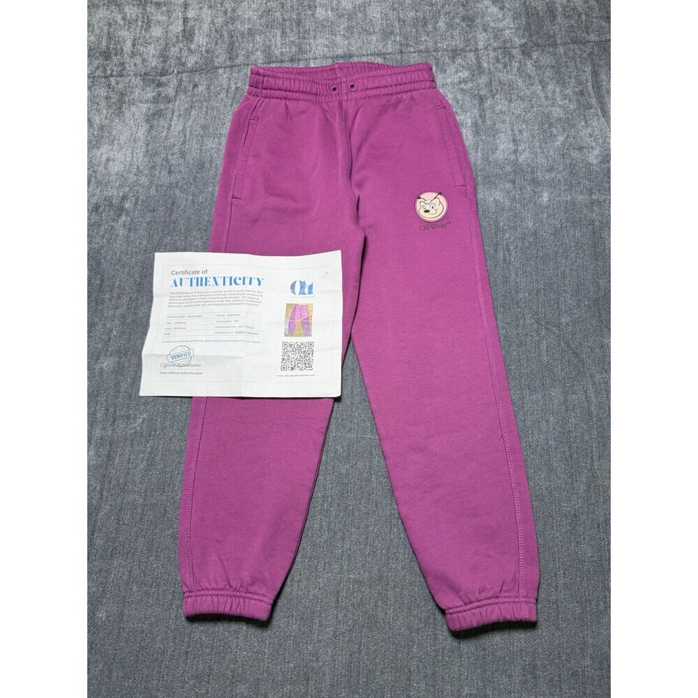 Off-White Girls Joggers pink size 10 NEW - Picture 10 of 11